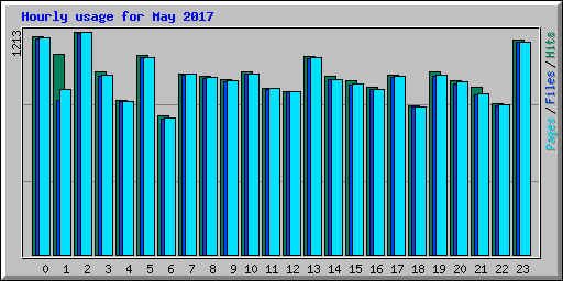 Hourly usage for May 2017